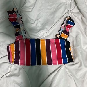 Multicolored bikini top